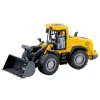 LEAN TOYS Bulldozer escavatore con luci, suoni e pala mobile – giallo
