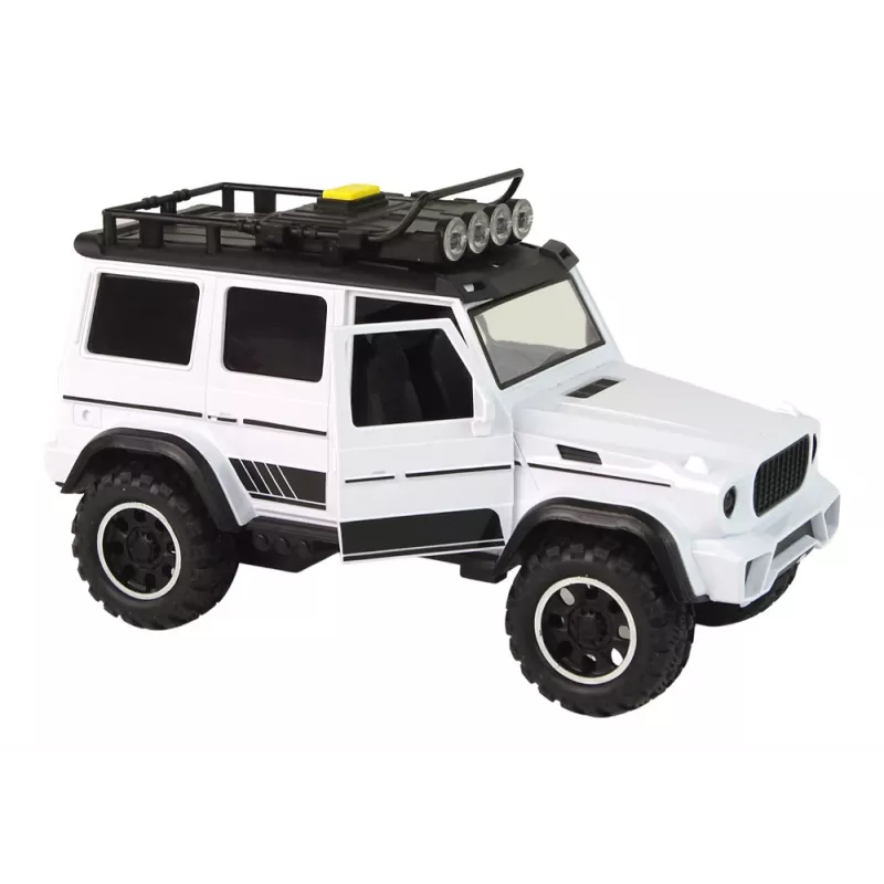 LEAN TOYS Auto fuoristrada bianco suono luci veicolo 1:14