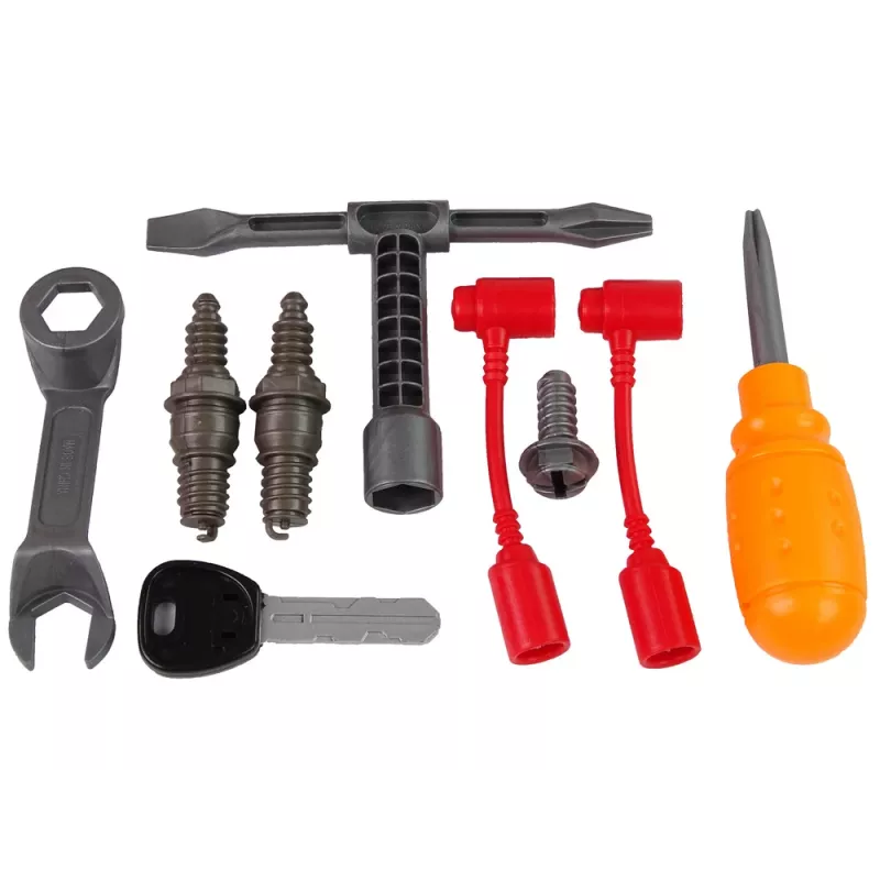 LEAN TOYS Motore auto per il piccolo meccanico montaggio fai da te con luce e suono