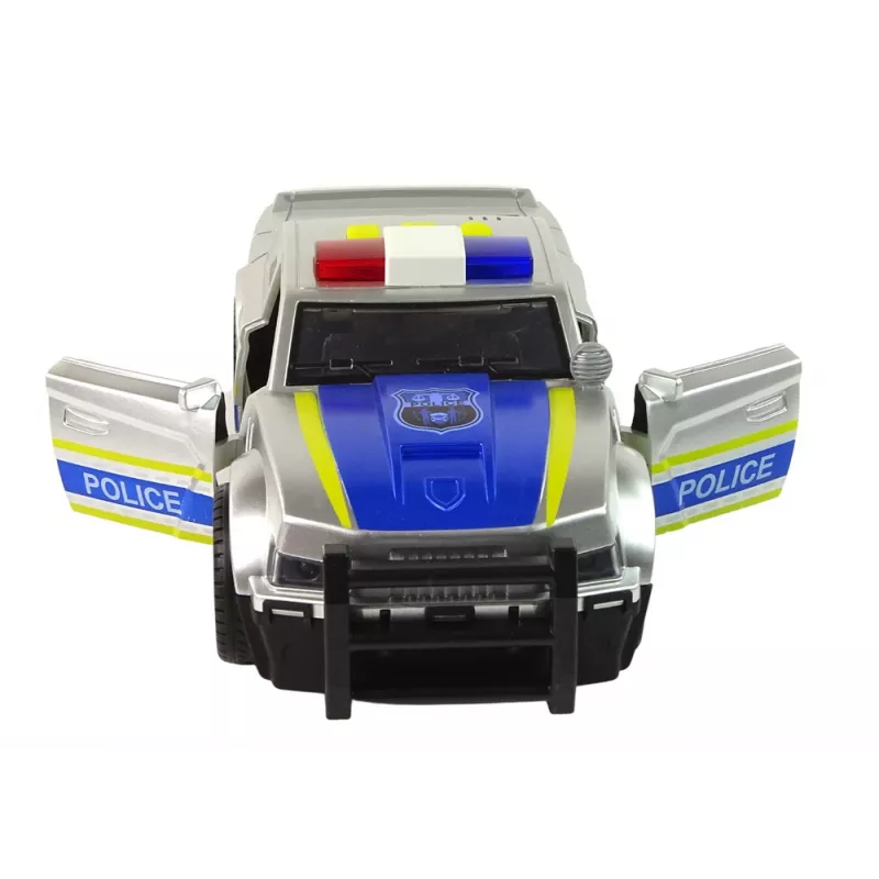 LEAN TOYS Auto Police 1:14 luci suoni argento
