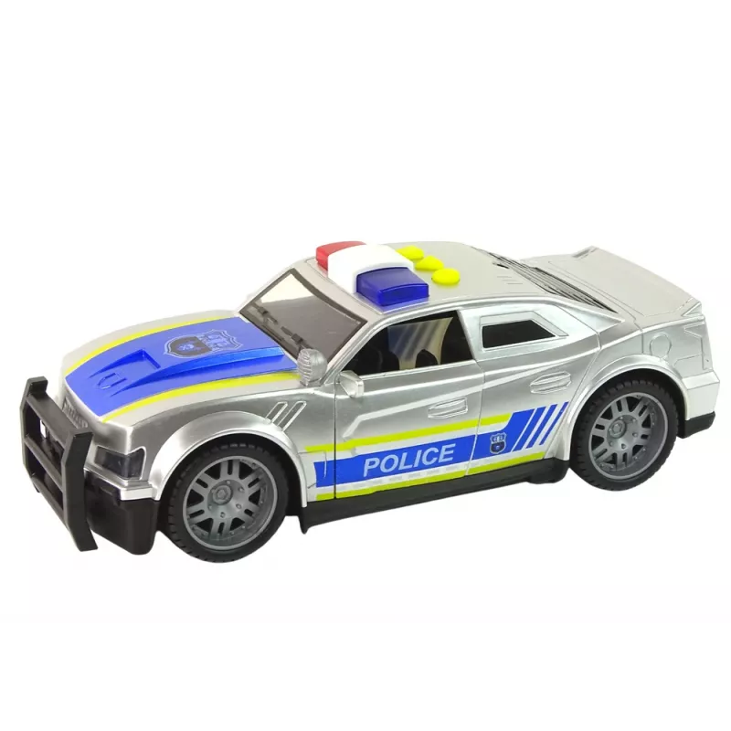 LEAN TOYS Auto Police 1:14 luci suoni argento