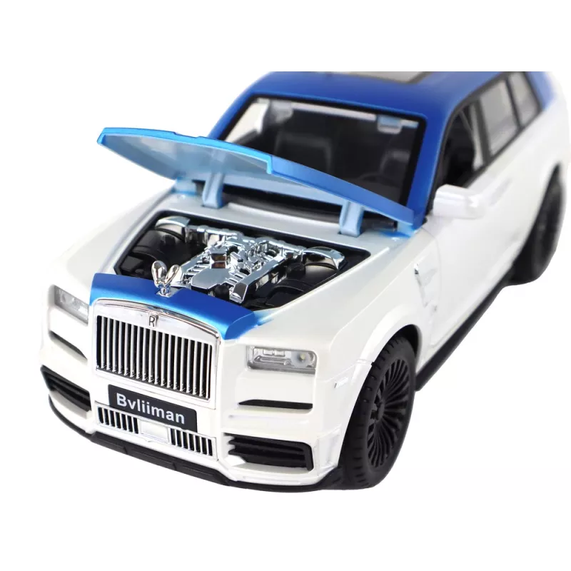 LEAN TOYS Auto R/C 1:20 bianca e blu radiocomandata