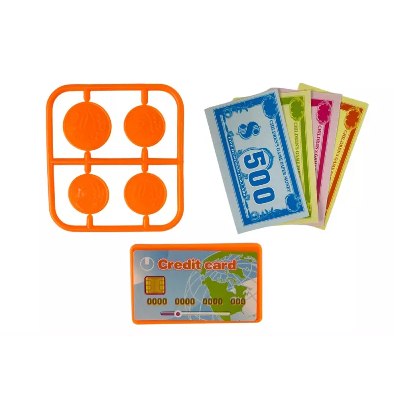 LEAN TOYS registratore di cassa con bilancia per confezioni di biscotti, batteria e scanner