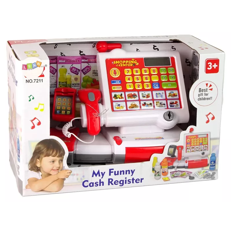 LEAN TOYS Registratore di cassa con touchscreen