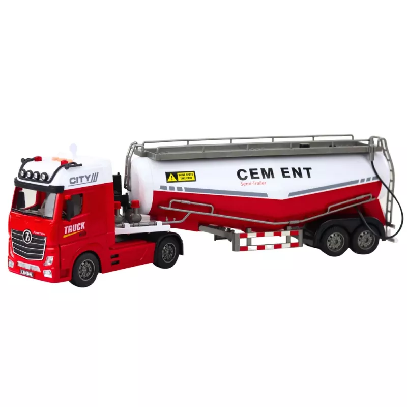 LEAN TOYS Autocarro betoniera con funzione di versamento acqua, luci e suoni