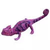 LEAN TOYS figura di camaleonte in gomma estensibile realistica rettile viola 14 cm