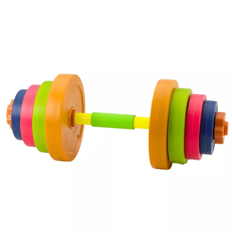 LEAN TOYS manubrio per bambini, schiuma antiscivolo, 8 dischi, plastica, multicolore
