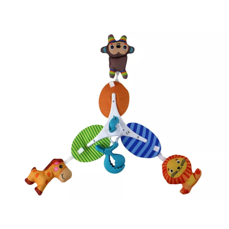LEAN TOYS Clip portatile per passeggino animali