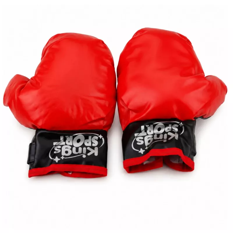 LEAN TOYS Set sacco da boxe per bambini con guantoni Muay Thai 65x22cm L