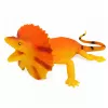 LEAN TOYS Lucertola dal collare Figura in gomma estensibile realistica 19cm