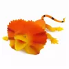 LEAN TOYS Lucertola dal collare Figura in gomma estensibile realistica 19cm