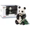 LEAN TOYS Statuina da collezione panda gigante con bambù
