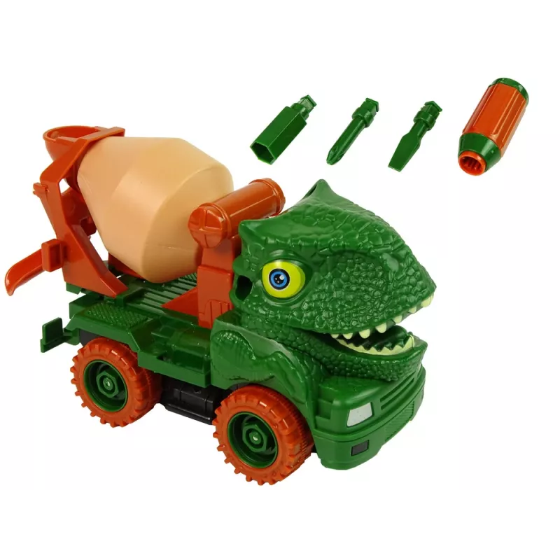 LEAN TOYS Betoniera dinosauro Unwrecker accessorio verde