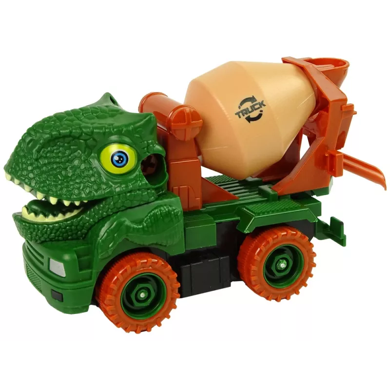 LEAN TOYS Betoniera dinosauro Unwrecker accessorio verde