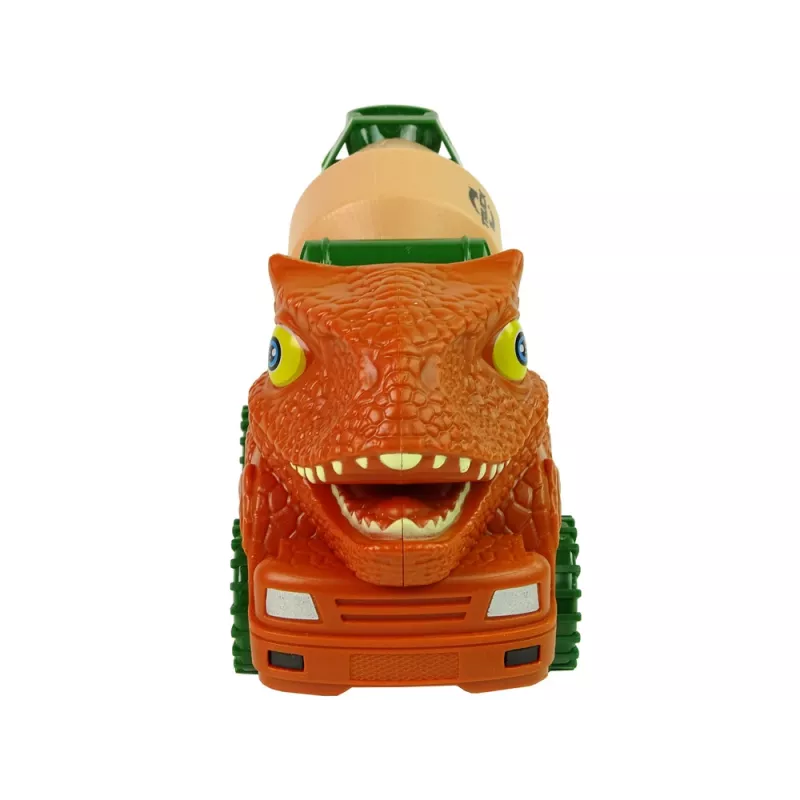 LEAN TOYS Betoniera dinosauro Unwrecker accessorio arancione