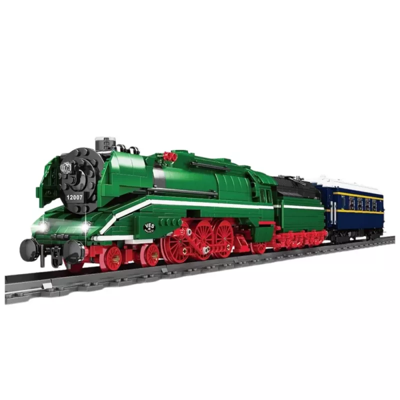 LEAN TOYS 23646 set di costruzioni locomotiva a vapore RC con telecomando e binari, 2348 pezzi