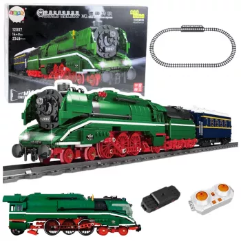 LEAN TOYS Mattoncini locomotiva a vapore radiocomandata RC 2348 el.
