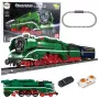 LEAN TOYS 23646 set di costruzioni locomotiva a vapore RC con telecomando e binari, 2348 pezzi