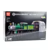 Mattoncini locomotiva a vapore radiocomandata RC LEAN TOYS verde 1212 pezzi