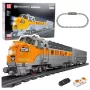 LEAN TOYS set di mattoncini - treno radiocomandato grigio/giallo (1.751 pezzi)