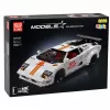 LEAN TOYS Mattoncini auto sportiva radiocomando RC bianca 1384 pezzi