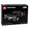 LEAN TOYS Mattoncini auto classica cabrio Cadi-Elrado nero 1324 pezzi