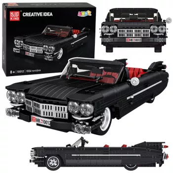 LEAN TOYS Mattoncini auto classica cabrio Cadi-Elrado nero 1324 pezzi