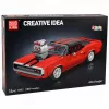 LEAN TOYS Mattoncini auto sportiva Charger rossa 1869 pezzi