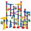 LEAN TOYS set da costruzione pista a sfere tunnel dinosauri colorati 192 pezzi