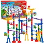LEAN TOYS set da costruzione pista a sfere tunnel dinosauri colorati 192 pezzi