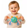 LEAN TOYS giocattolo sensoriale granchio per neonati sonaglio dentaruolo blu