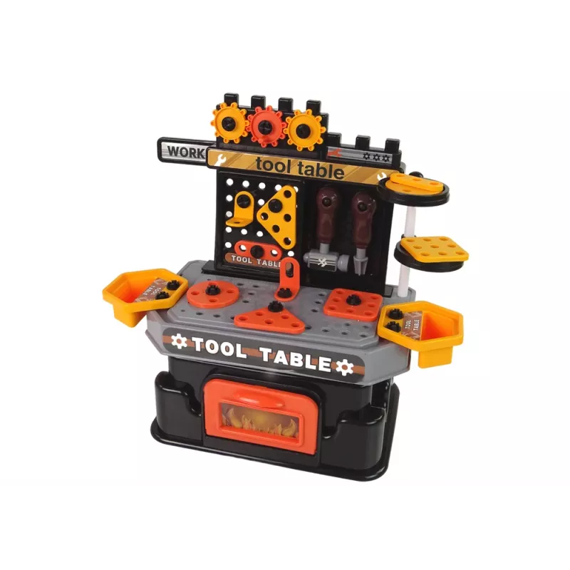 LEAN TOYS officina creativa fai da te banco da lavoro 57 pezzi con attrezzi