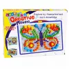 Set creativo LEAN TOYS puzzle a mosaico con bottoni e spilline a forma di fungo in valigetta 300 pezzi