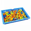 Set creativo LEAN TOYS puzzle a mosaico con bottoni e spilline a forma di fungo in valigetta 300 pezzi