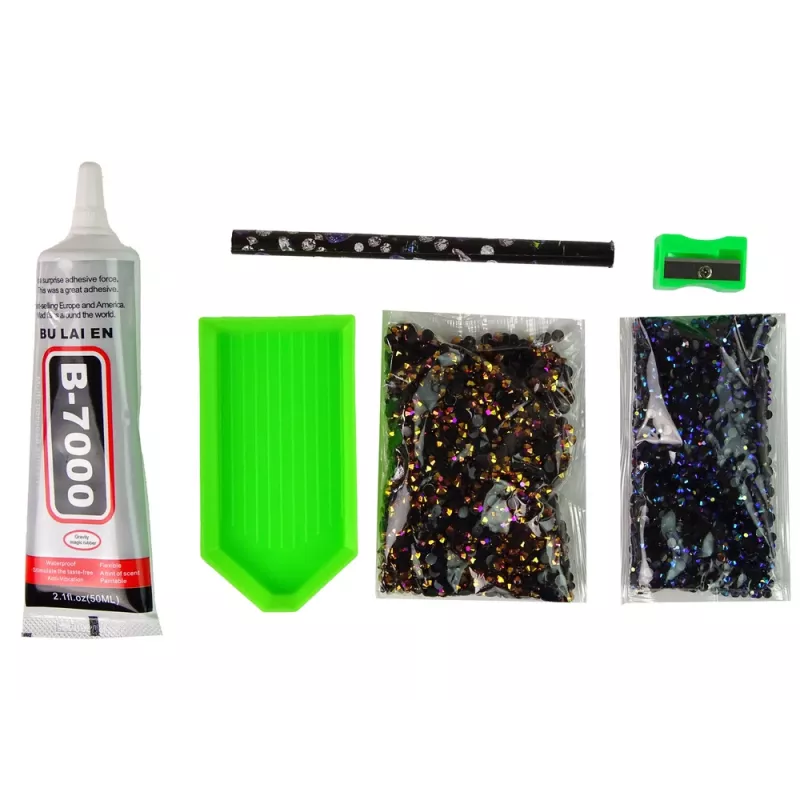 LEAN TOYS Kit unicorno creativo fai da te diamanti cristalli marrone