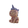 LEAN TOYS Kit unicorno creativo fai da te diamanti cristalli marrone