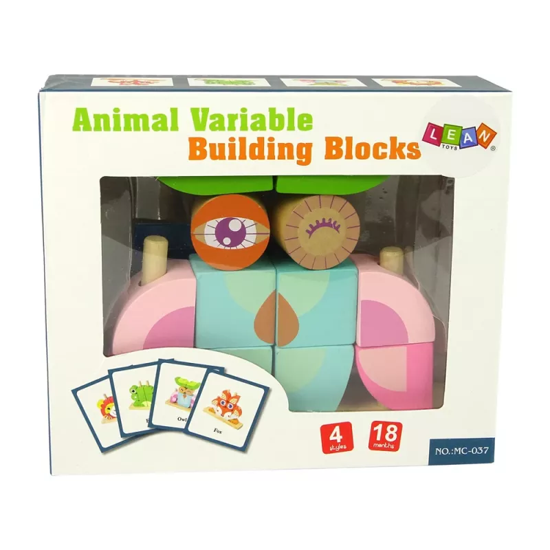 LEAN TOYS Puzzle in legno creativo spaziale gufo 3D