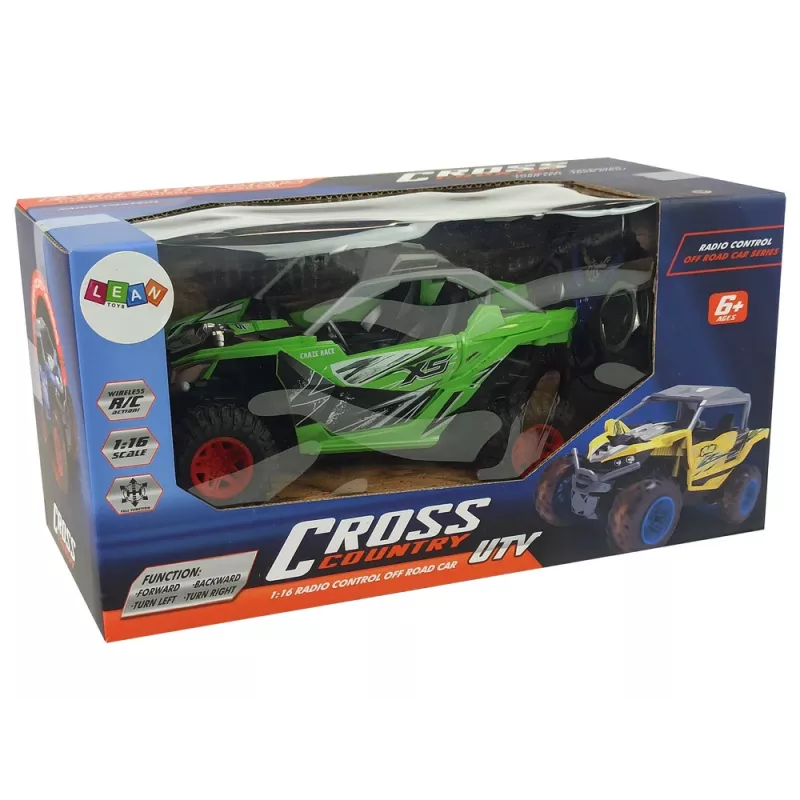 LEAN TOYS Auto radiocomandata fuoristrada cross country 27 MHz verde
