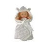 LEAN TOYS Bambola neonato graziosa grigia con ciuccio