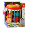 LEAN TOYS Cubo sensoriale cilindro Gioco interattivo di incastro con luce e suono - multicolore (22659)