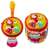 LEAN TOYS Cubo sensoriale cilindro Gioco interattivo di incastro con luce e suono - multicolore (22659)