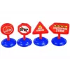 LEAN TOYS Treno smontabile con utensili da lavoro e figure