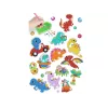 LEAN TOYS set adesivi ricamo diamanti dinosauri mosaico
