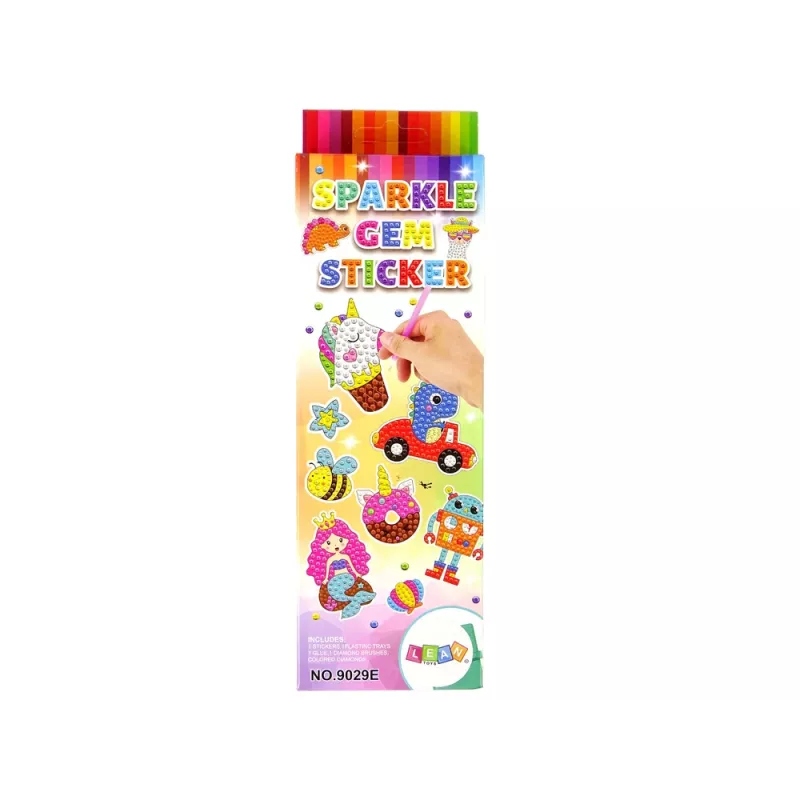 LEAN TOYS set adesivi ricamo diamanti spazio astronauta mosaico