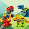 LEAN TOYS dinosauri mattoncini set con cacciavite 4-in-1