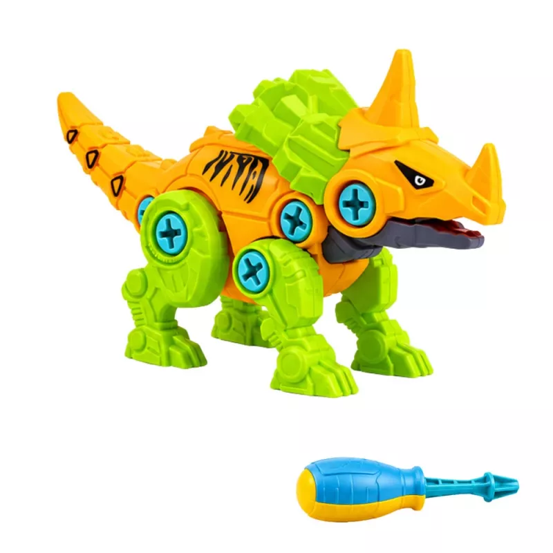 LEAN TOYS dinosauri mattoncini set con cacciavite 4-in-1
