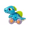 LEAN TOYS Dinosauro su ruote figura blu