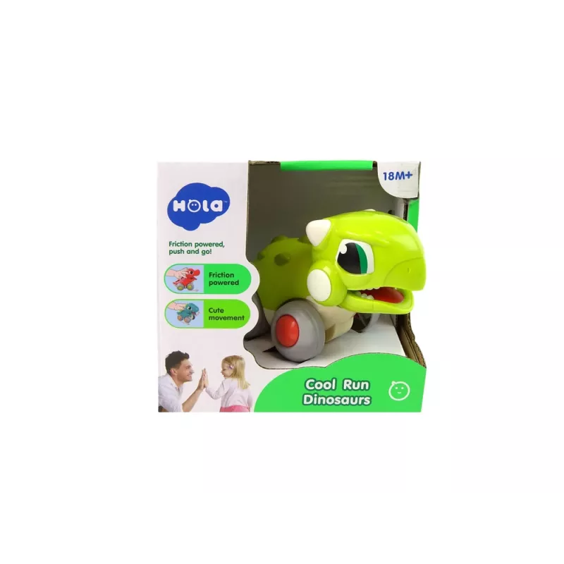 LEAN TOYS Dinosauro su ruote figura verde