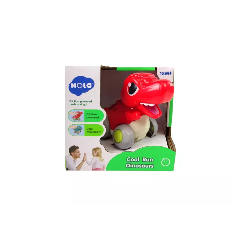 LEAN TOYS Dinosauro su ruote T-Rex figura rossa