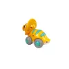 LEAN TOYS Dinosauro su ruote Triceratopo giallo statuina